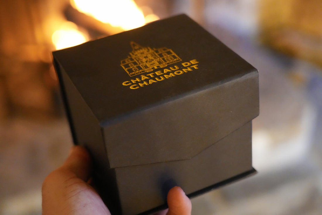 Crystal 3D Laser-Etched Château de Chaumont Cube